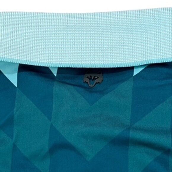 Greyson Geometric Print Golf Polo Shirt Men’s Large Turquoise‎ Green - Picture 10 of 15